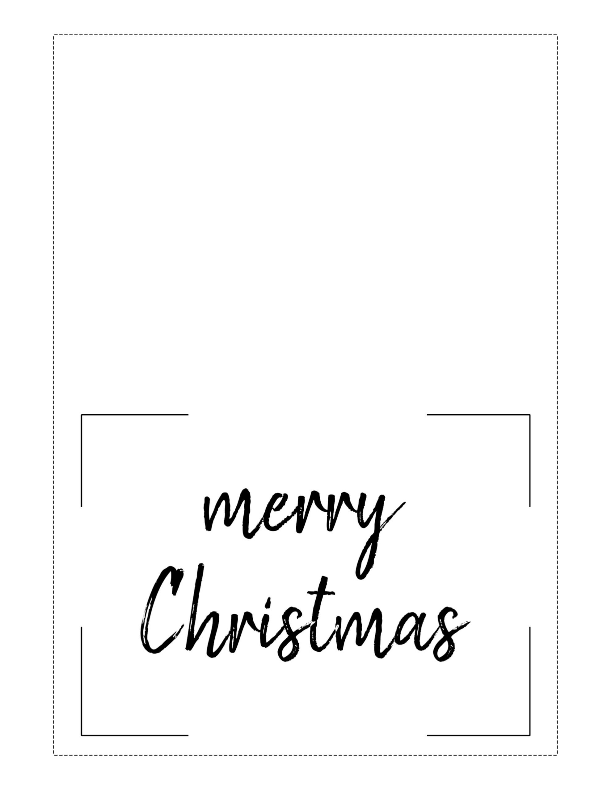 Free Printable Christmas Cards (Basic) - Paper Trail Design with Free Printable Christmas Card Black And White