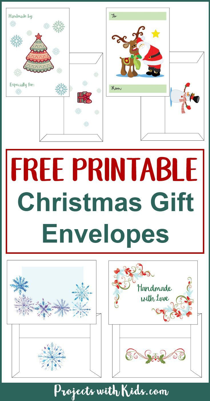 Free Printable Christmas Gift Envelopes throughout Printable Christmas Card Envelopes