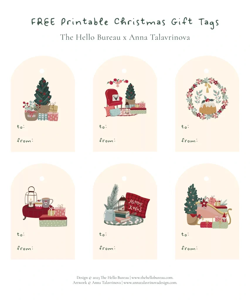 Free Printable Christmas Gift Tags Pdf | Cute And Cosy Design pertaining to Free Christmas Printable Gift Tags