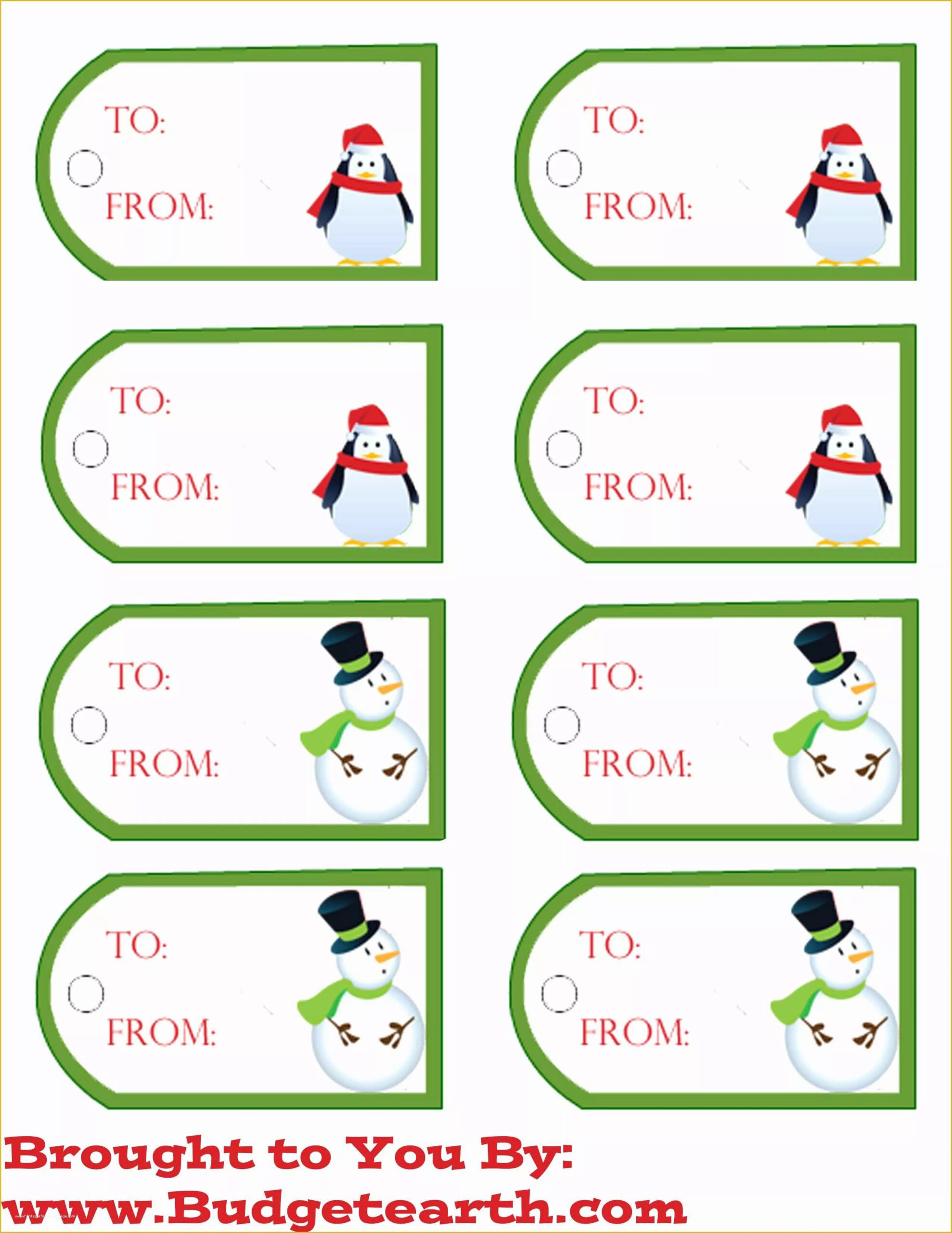 Free Printable Christmas Gift Tags Templates - Printable Party Favors regarding Pdf Printable Christmas Tags