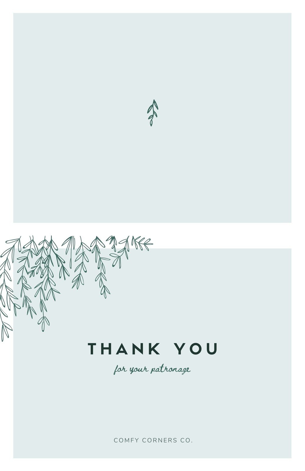 Free Printable, Customizable Folded Note Card Templates | Canva with regard to Thank You Cards Printable Free Foldable
