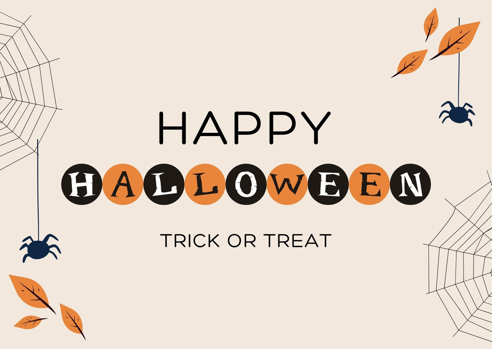 Free Printable Editable Halloween Card Templates | Canva regarding Halloween Thank You Cards Printable Free