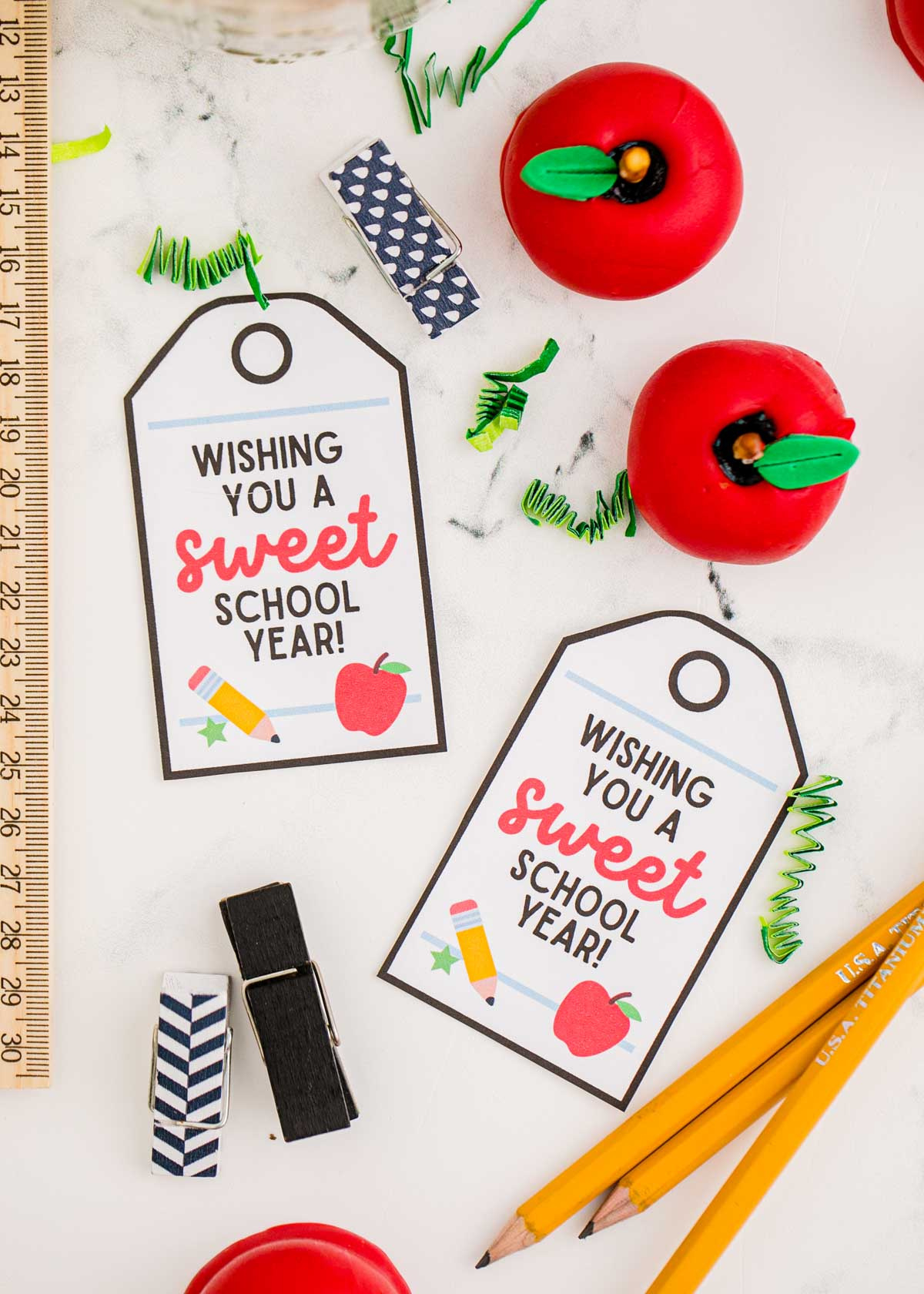 Free Printable Sweet Teacher Gift Tags - Play Party Plan pertaining to Printable Teacher Christmas Tags