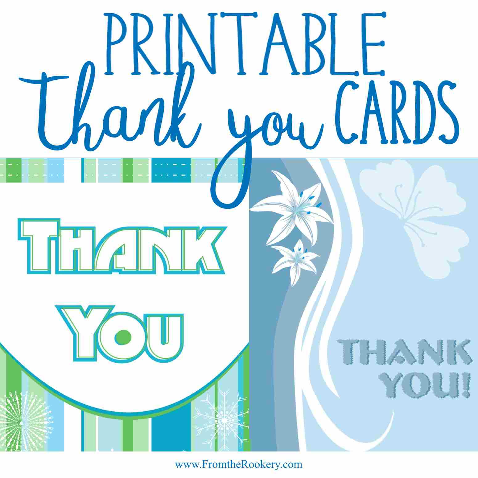 Free Printable Thank You Cards regarding Thank You Cards Printable Template Free