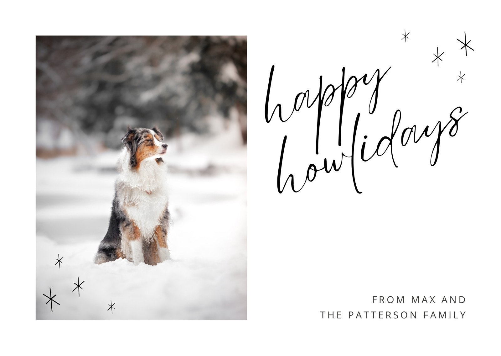 Free To Edit And Print Dog Christmas Card Templates | Canva regarding Printable Christmas Card Dog