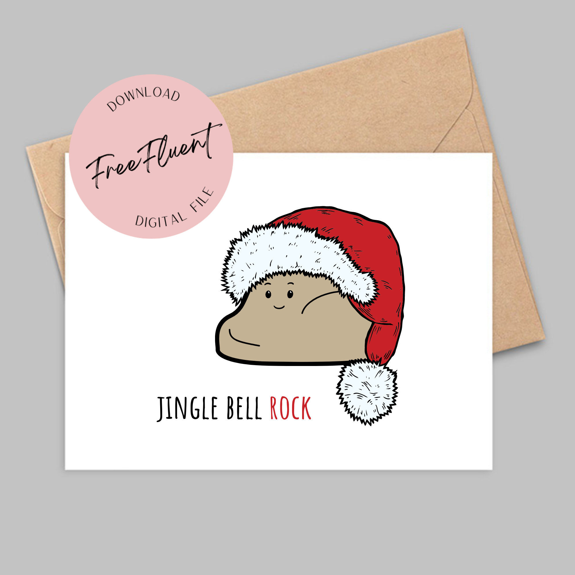 Funny Christmas Card Printable, Christmas Greeting Card, Digital inside Free Printable Christmas Card Funny