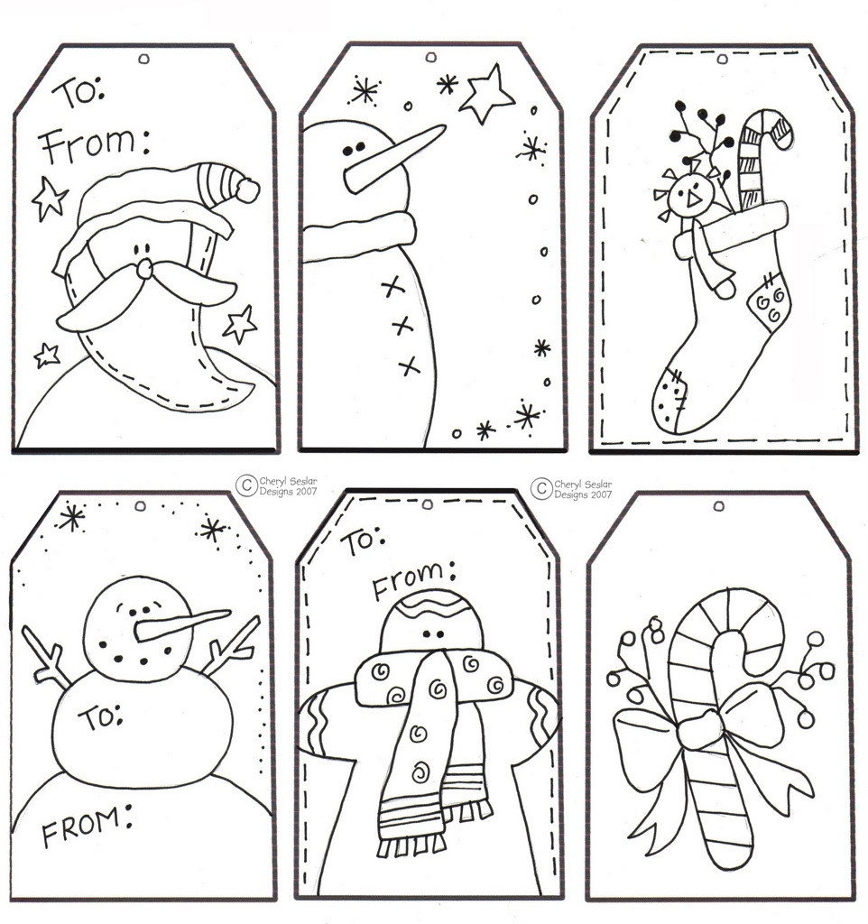 Gift Tag Coloring Page | Dreaming Of Christmas with regard to Printable Christmas Tags To Color