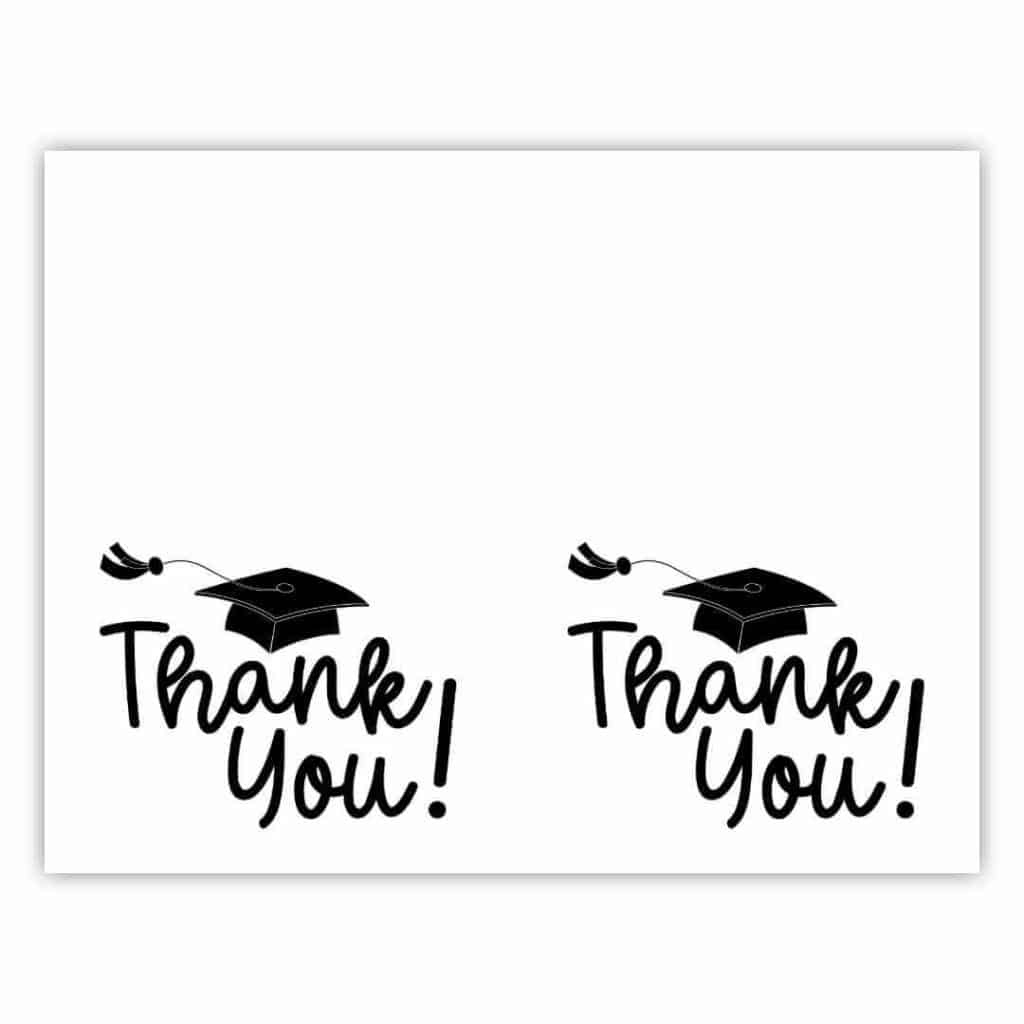 Graduation Thank You Cards - Sunshine And Rainy Days throughout Thank You Graduation Cards Printable