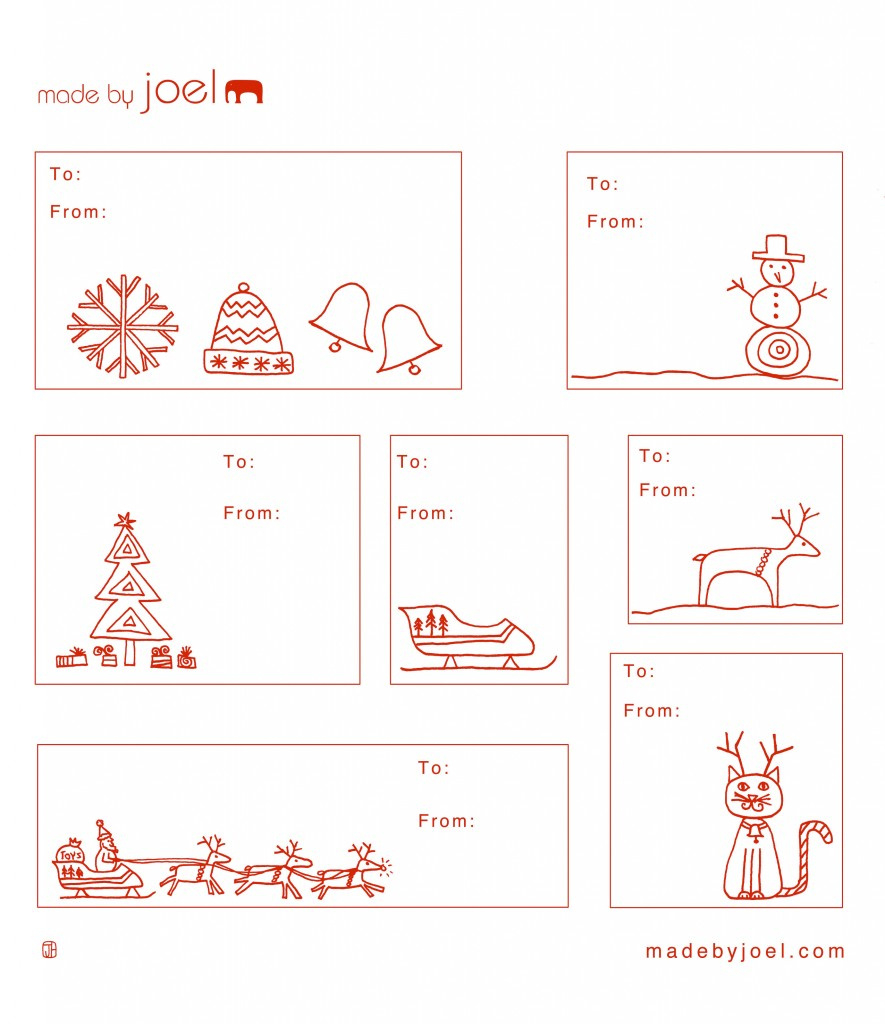 Holiday Gift Tag Templates – Madejoel for Free Printable Christmas Gift Tags Templates