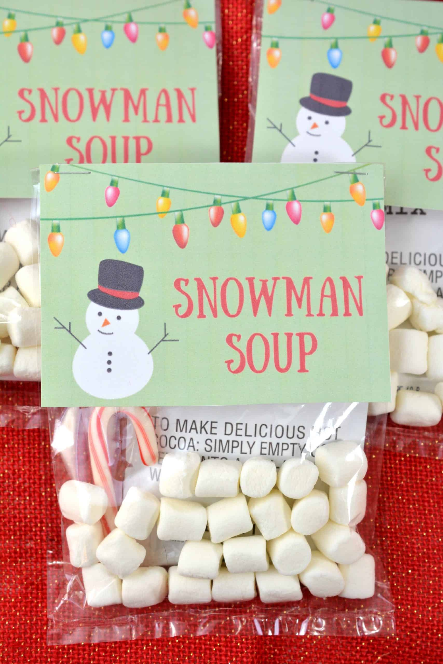 Homemade Holiday Gift Idea: Snowman Soup With Free Printable pertaining to Snowman Soup Free Printable