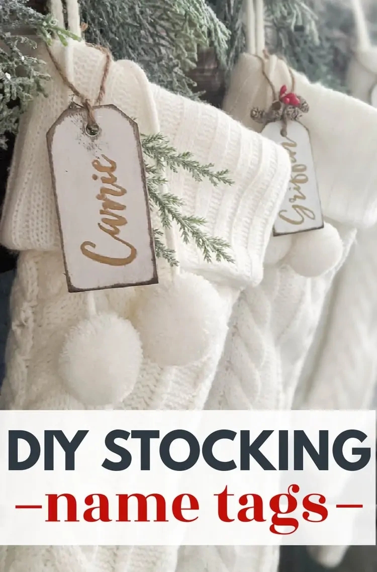 How To Make Beautiful Diy Stocking Name Tags inside Christmas Stocking Tags Printable