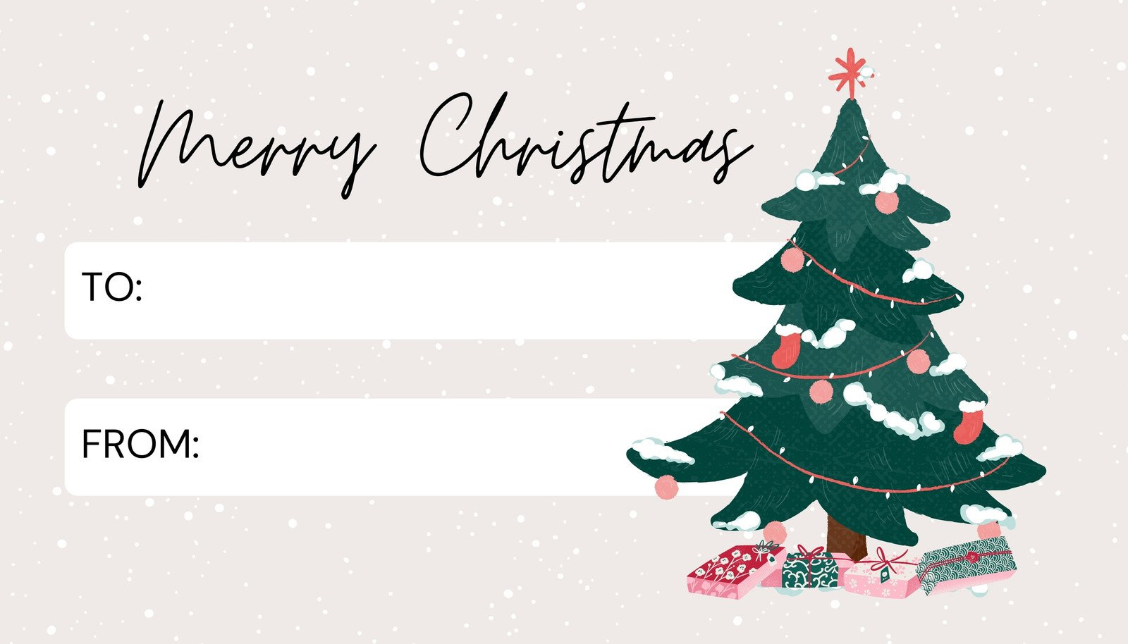 Page 2 - Free Custom Printable Christmas Tag Templates | Canva for Printable Christmas Card For Gift Card