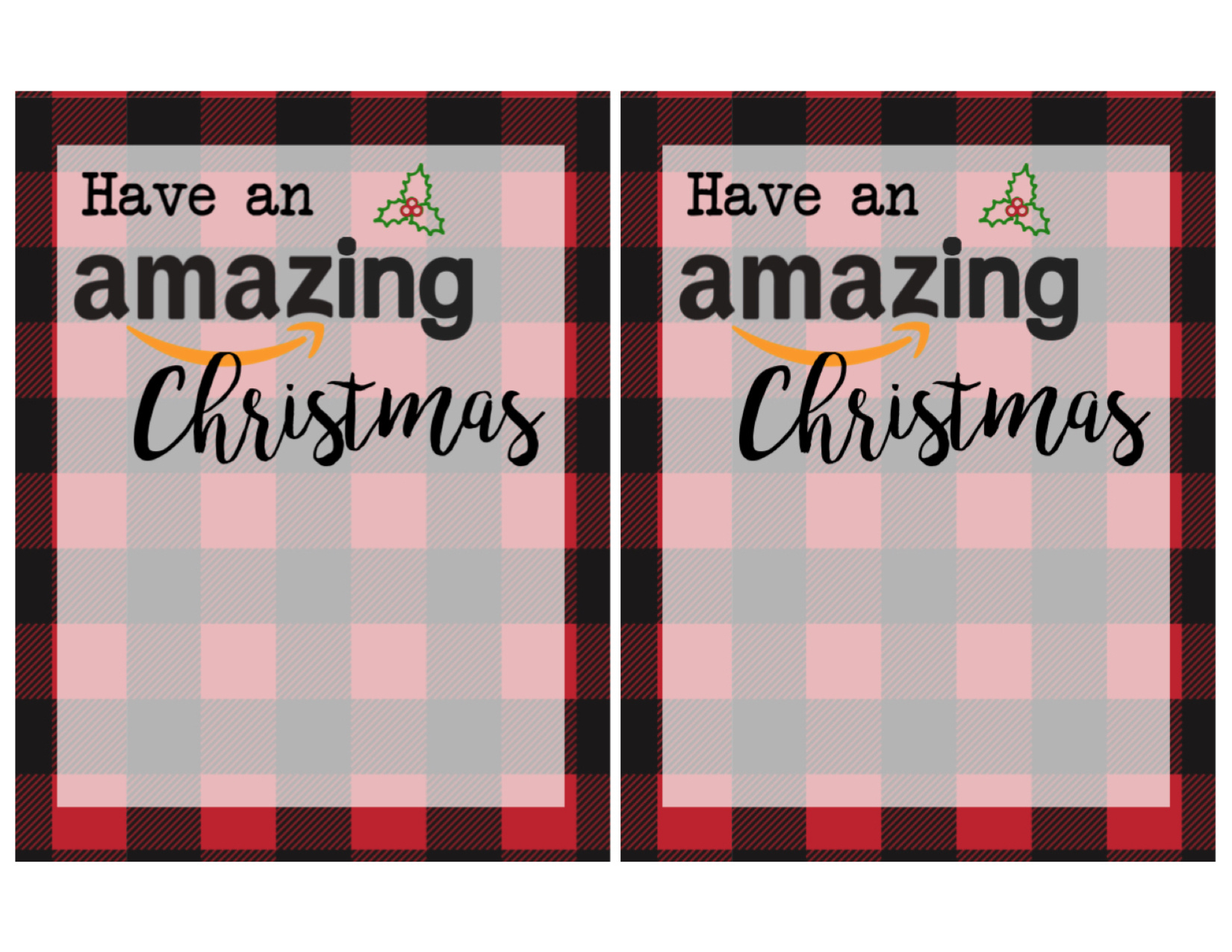Printable Christmas Gift Card Holders For Amazon - Paper Trail Design regarding Amazon Gift Card Merry Christmas Printable