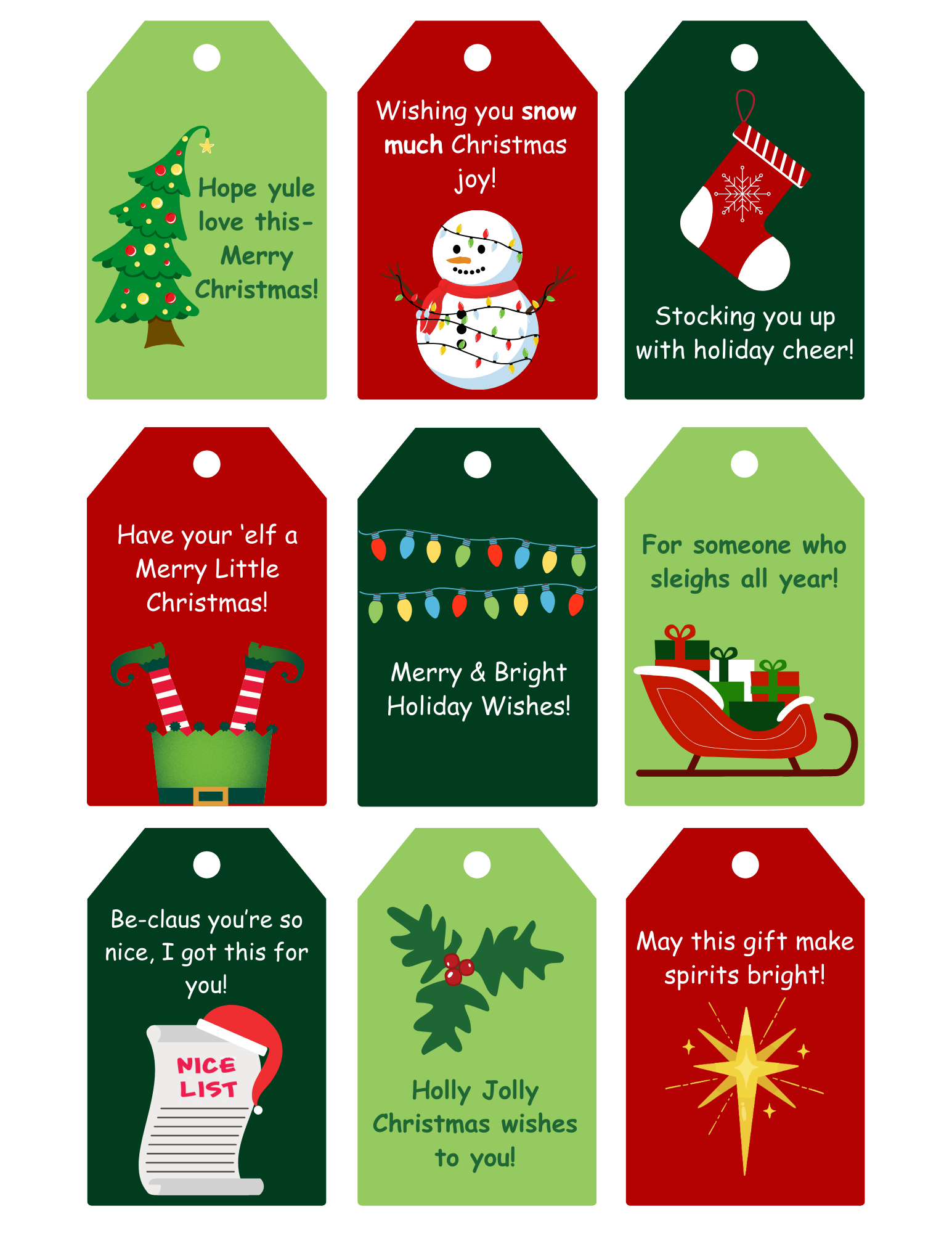 Printable Christmas Gift Tags | Signup intended for Merry Christmas Gift Tags Printable