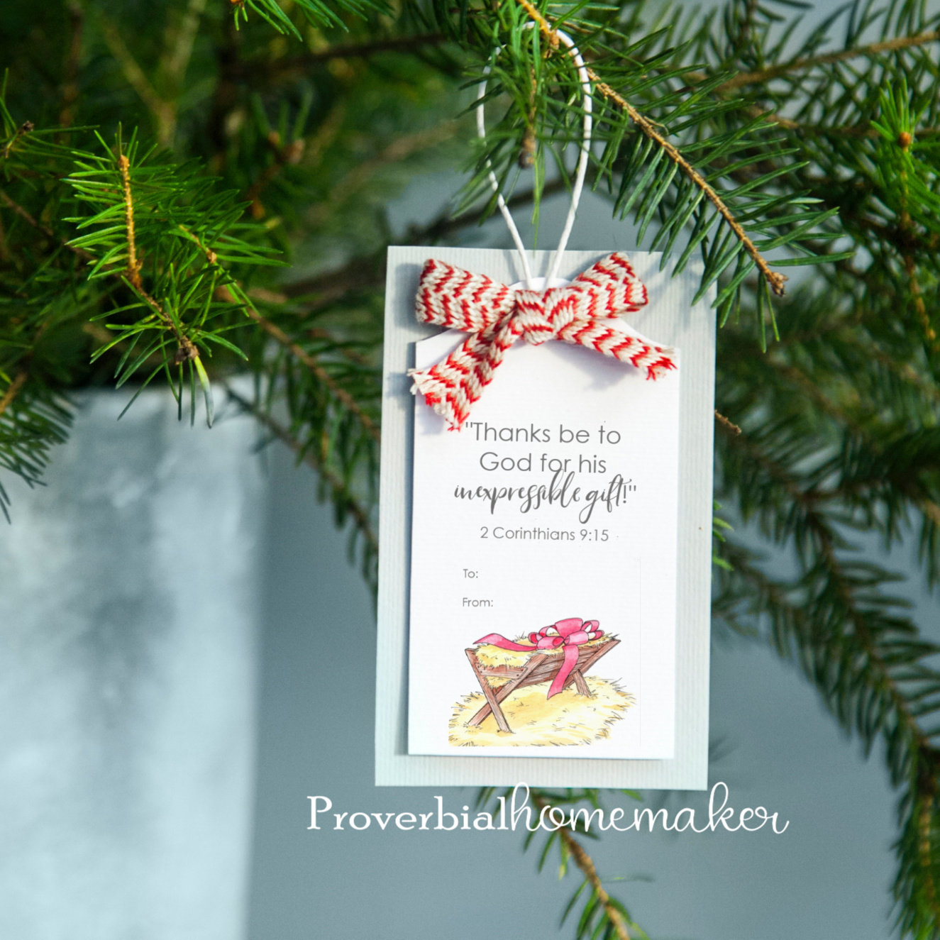 Printable Christmas Gift Tags With Scripture within Free Printable Religious Christmas Gift Tags
