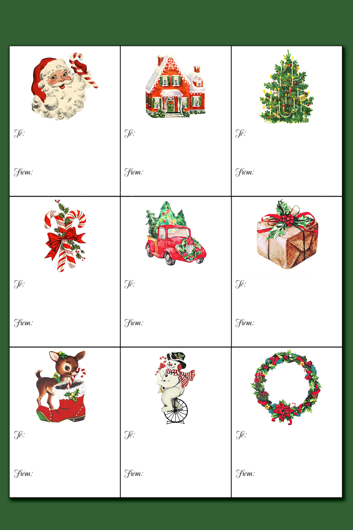 Printable Christmas Labels For Gifts inside Printable Christmas Sticker Gift Tags