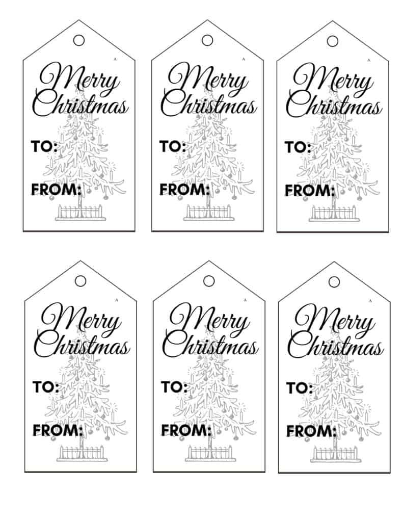 Printable Christmas Tags - Pdfs - Add A Little Adventure with regard to Black And White Printable Christmas Tags