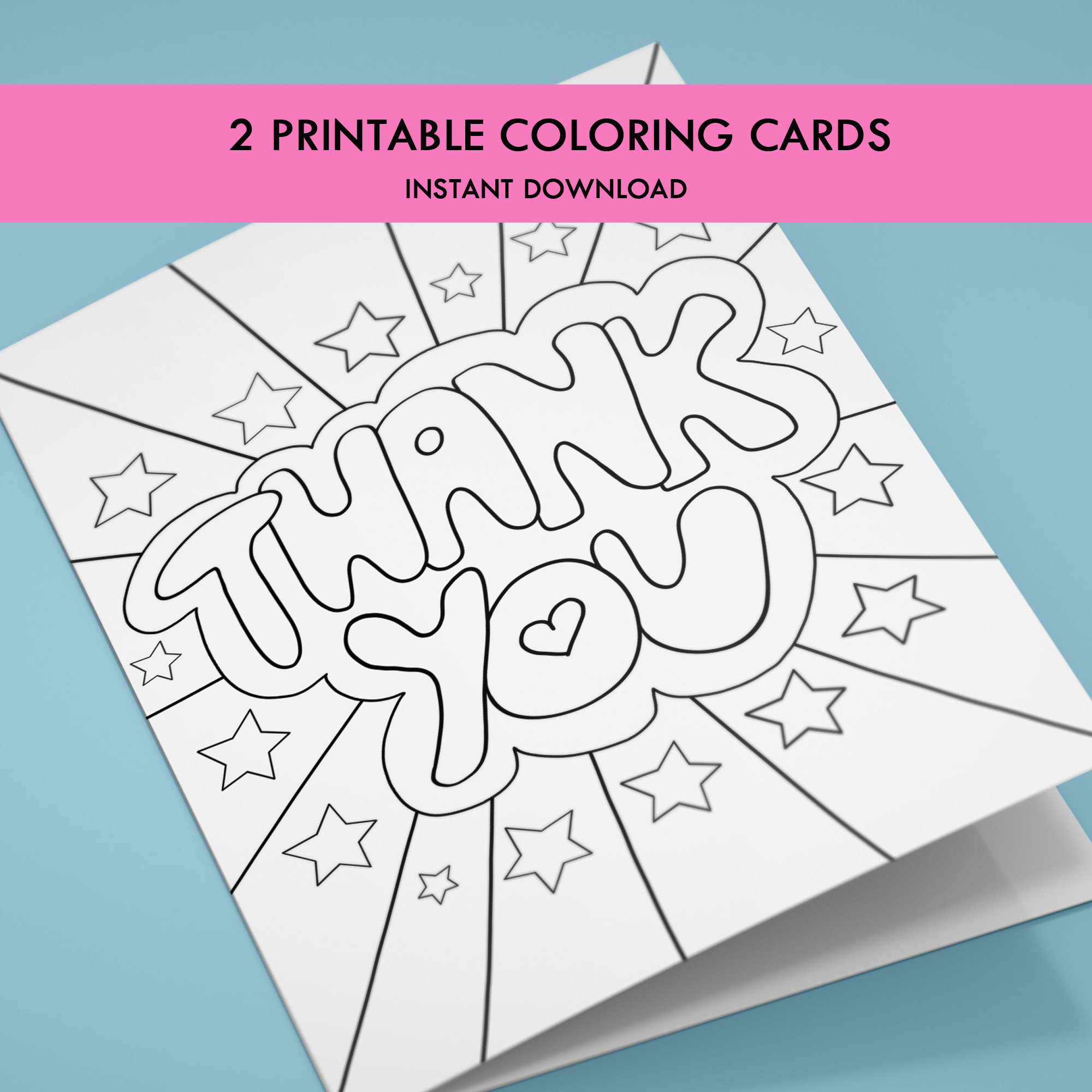 Printable Coloring Thank You Cards For Kids, Kids&amp;#039; Thank You intended for Color Thank You Cards Printable
