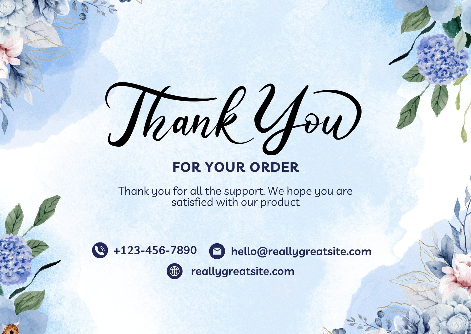 Printable, Customizable Thank You Card Templates | Canva with regard to Thank You Card Design