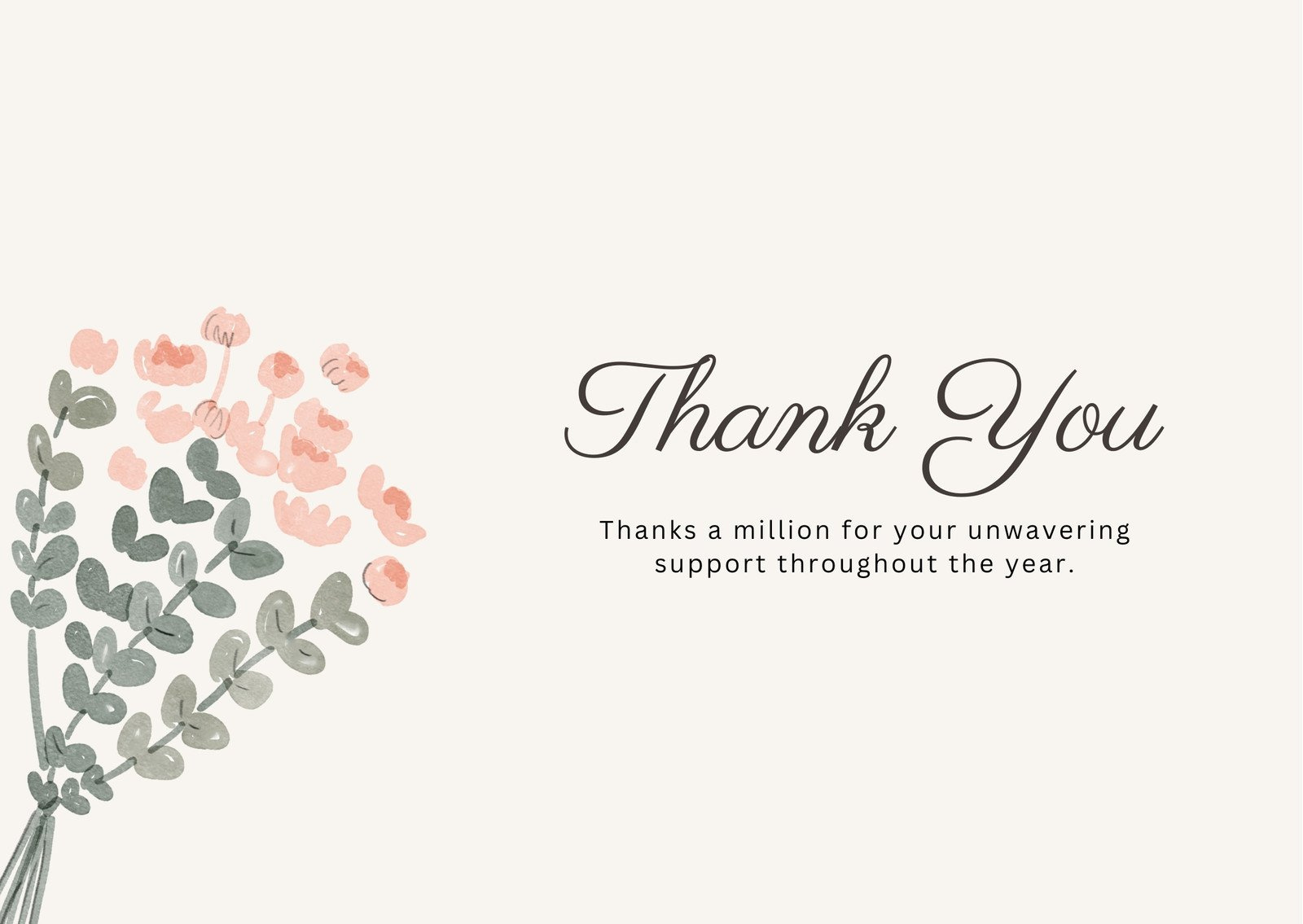 Printable, Customizable Thank You Card Templates | Canva with Thank You Cards Printable Free Download