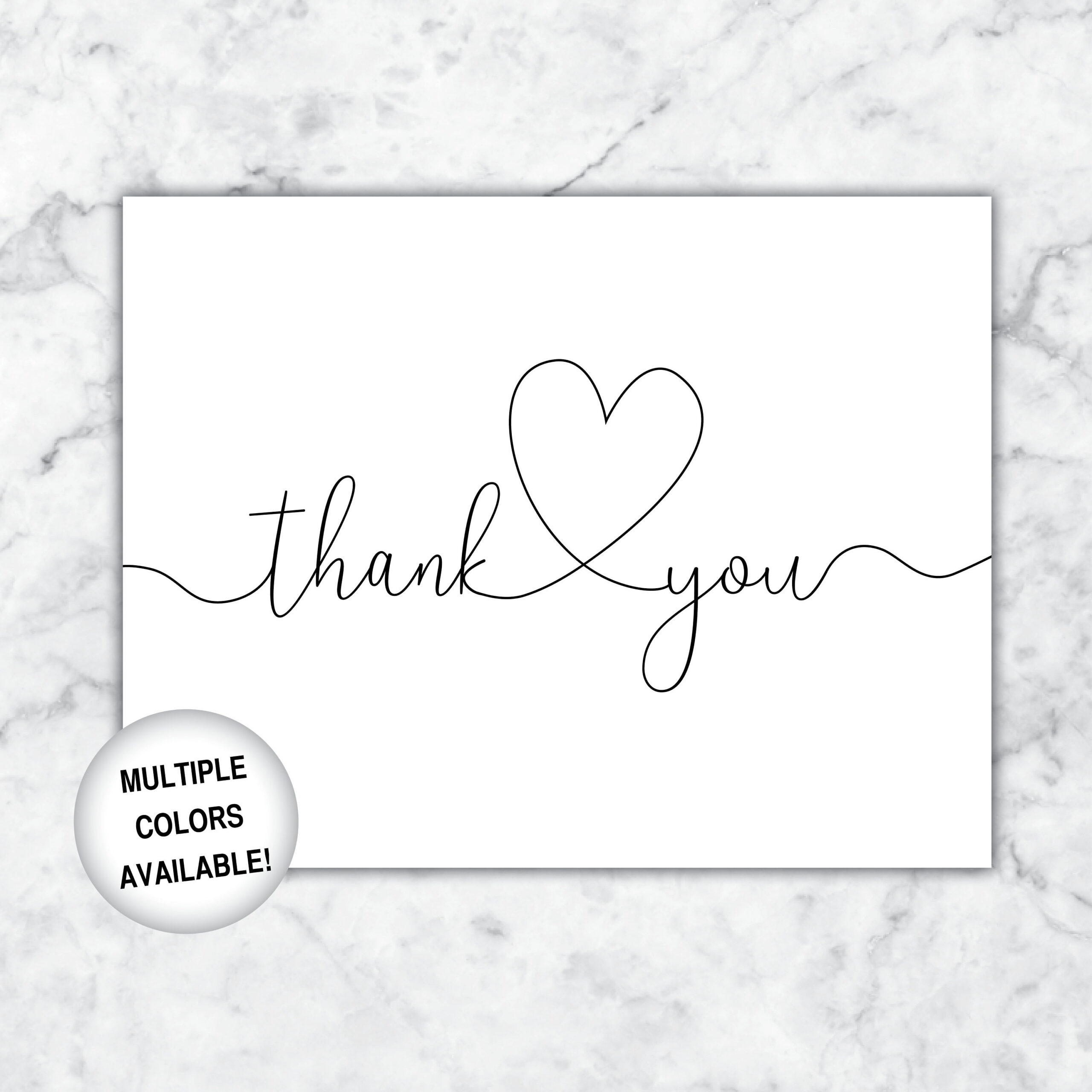 Printable Thank You Cards | Bridal Shower Thank You Cards | Thank throughout Thank You Cards Printable Black And White