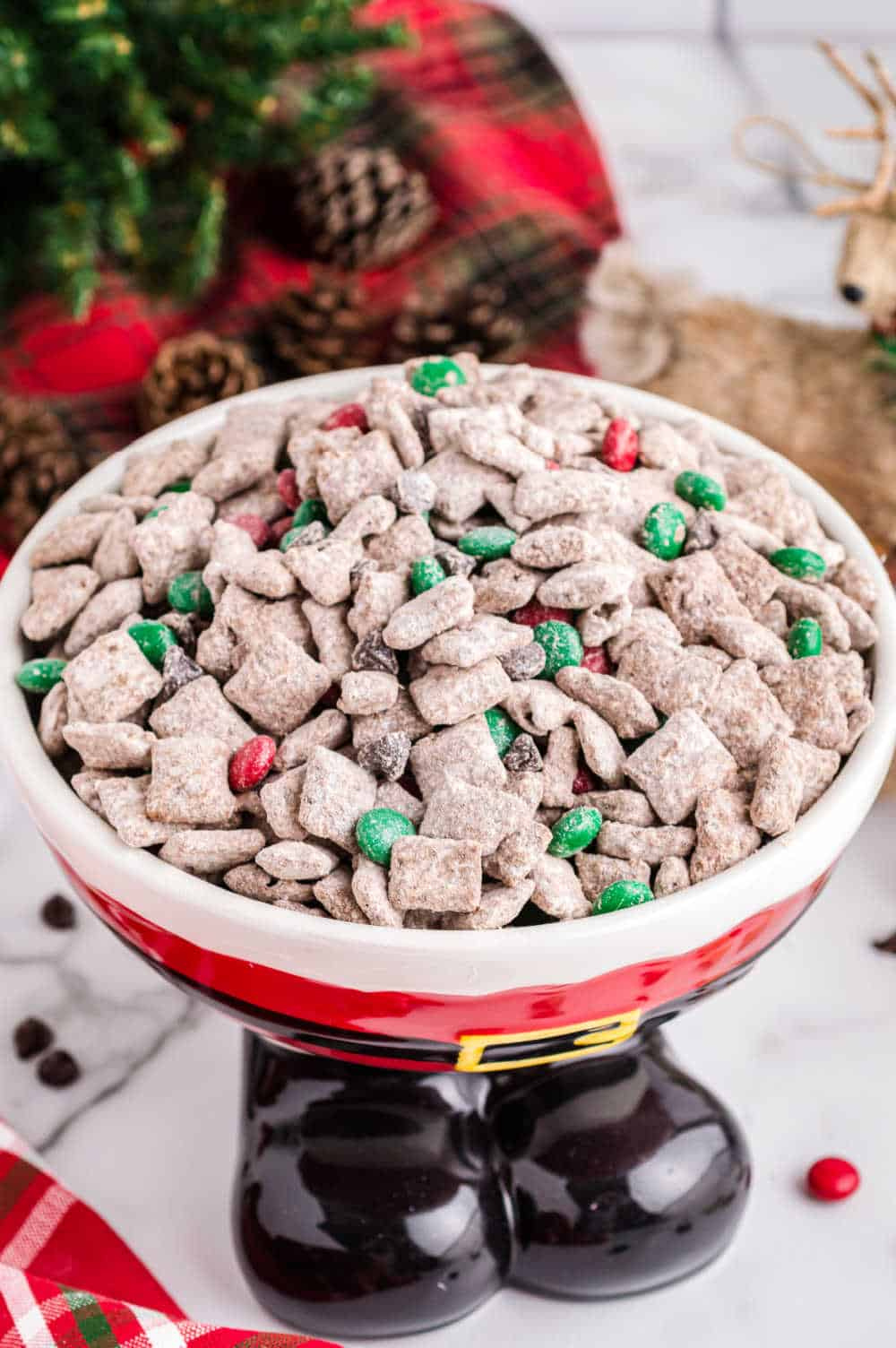 Reindeer Chow inside Reindeer Food Recipe