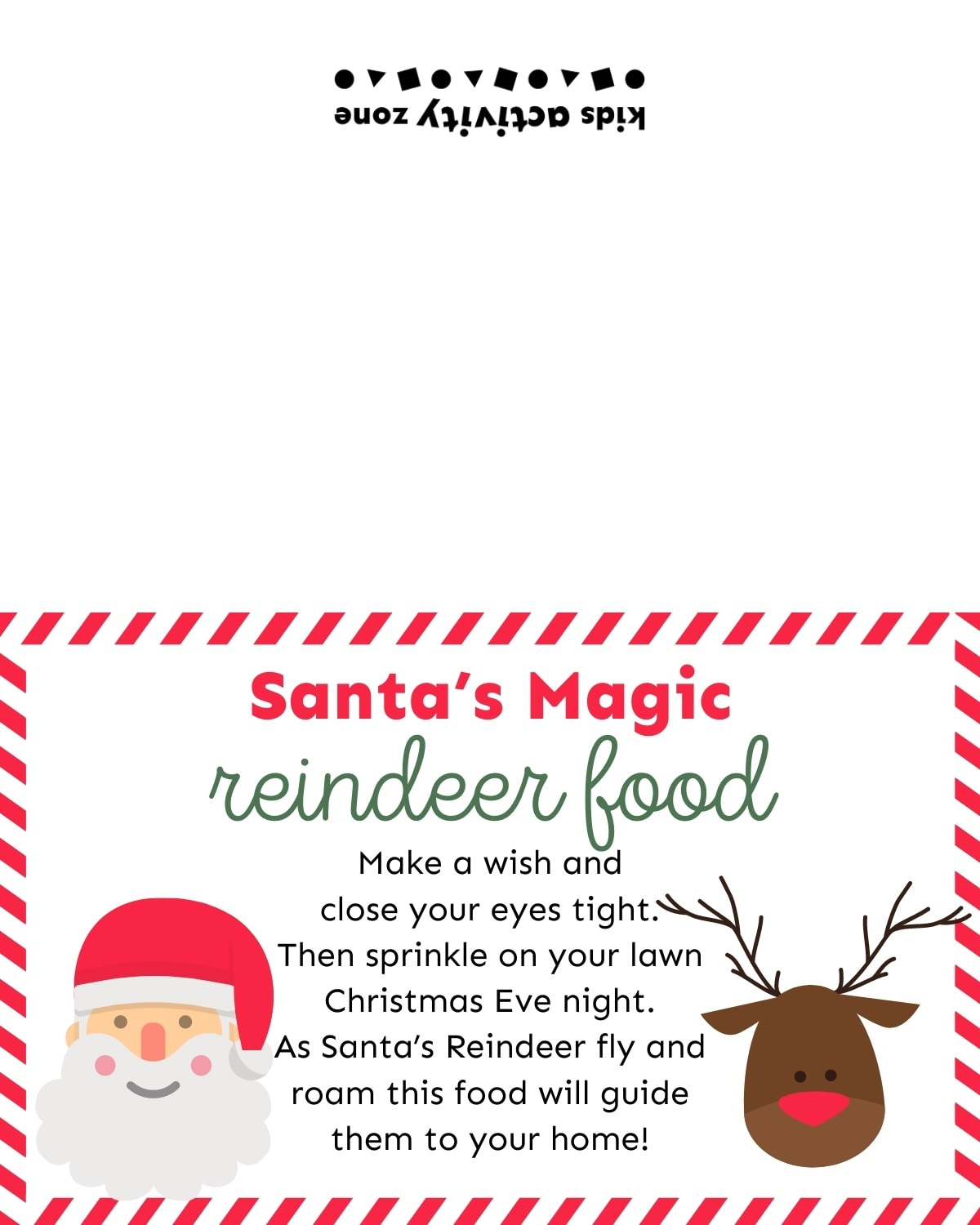 Reindeer Food - Kids Activity Zone intended for How To Make Reindeer Food Printable
