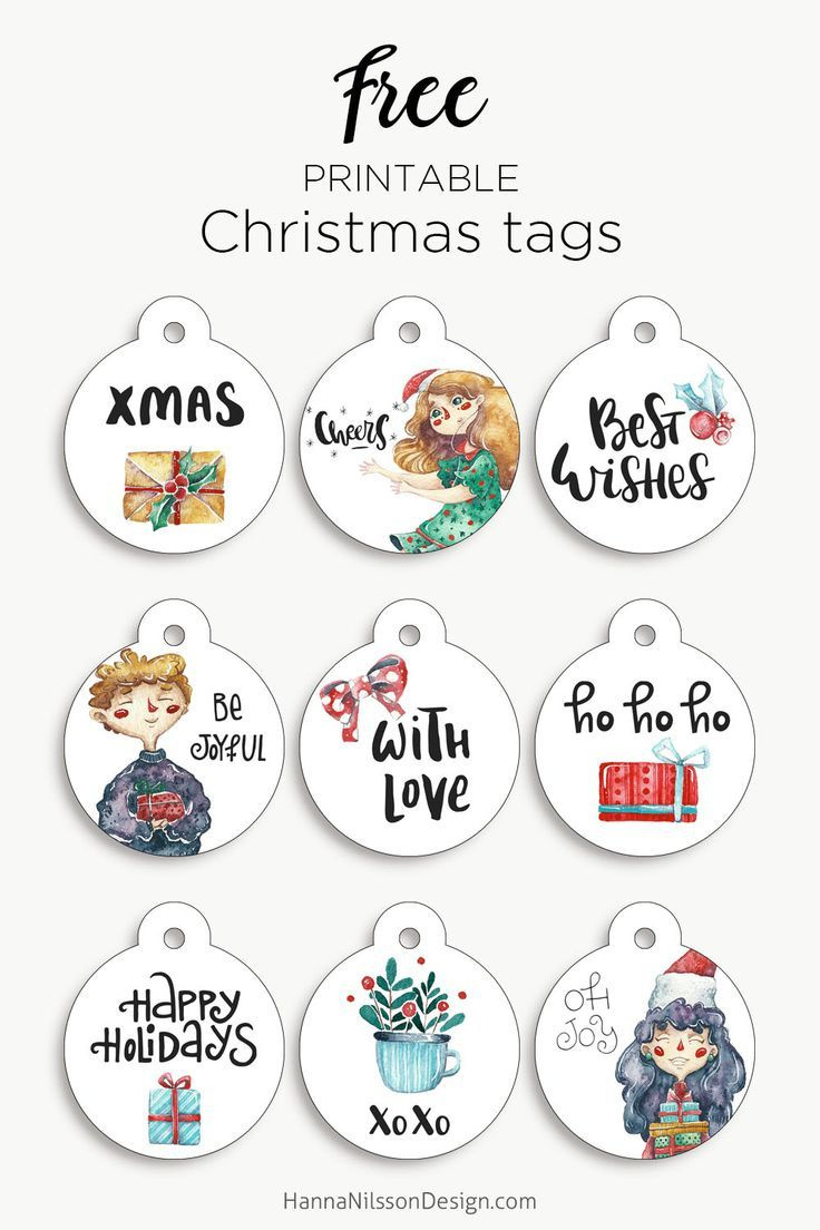 Round Christmas Tags | Free Christmas Printable regarding Free Printable Christmas Tags For Kids
