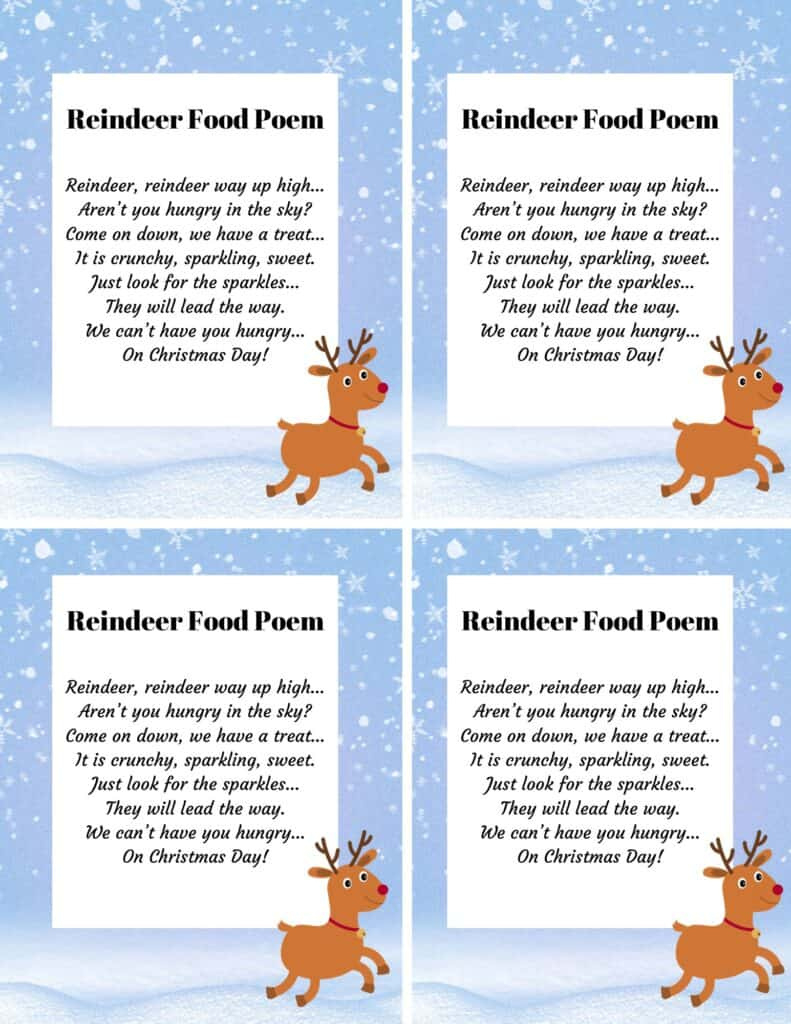 Sparkling Magical Reindeer Food Recipe: Rudolph&amp;#039;S Secret within Reindeer Food Printable Recipe