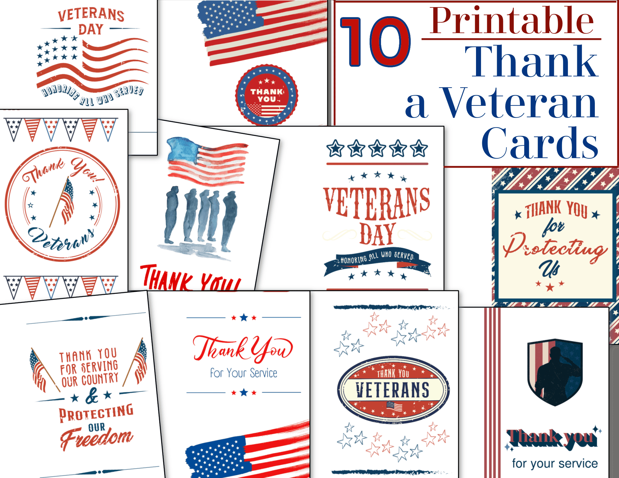 Thank A Veteran Cards - Free Printable - Organized 31 regarding Thank You For Your Service Cards Printable