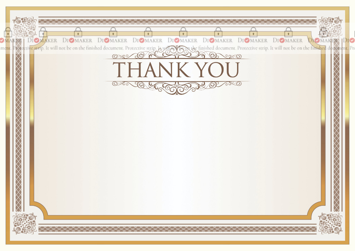Thank You Card Template «Shine» - Dimaker - Templates - Thank You Card regarding Printable Thank You Cards and Envelopes
