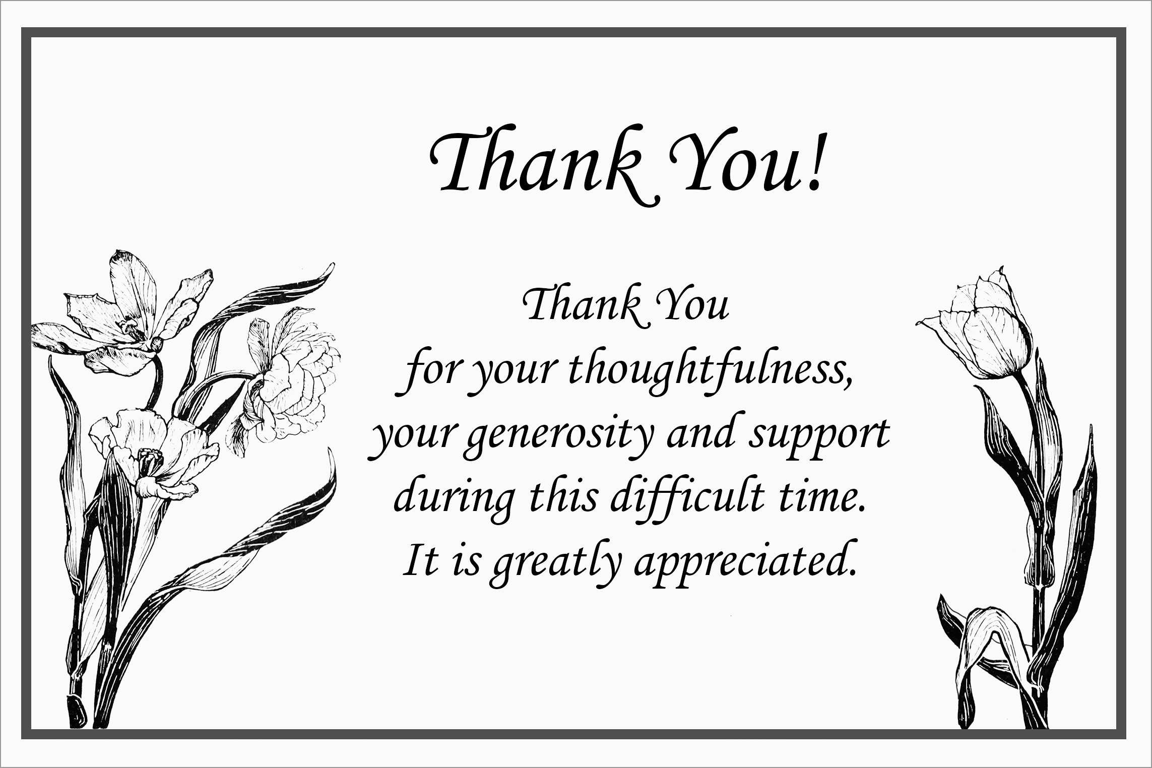 Thank You Flowers Hallmark Funeral Thank You Cards Assortment throughout Free Thank You Cards Hallmark Printable