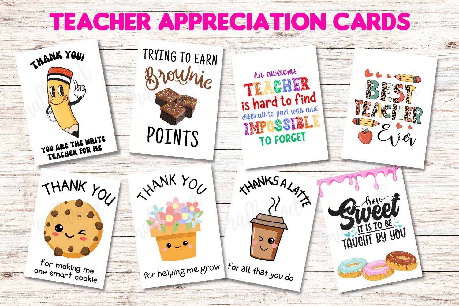 The Best Teacher Thank You Cards (21 Free Printables) - Cassie with regard to Printable Thank You Cards For Teachers