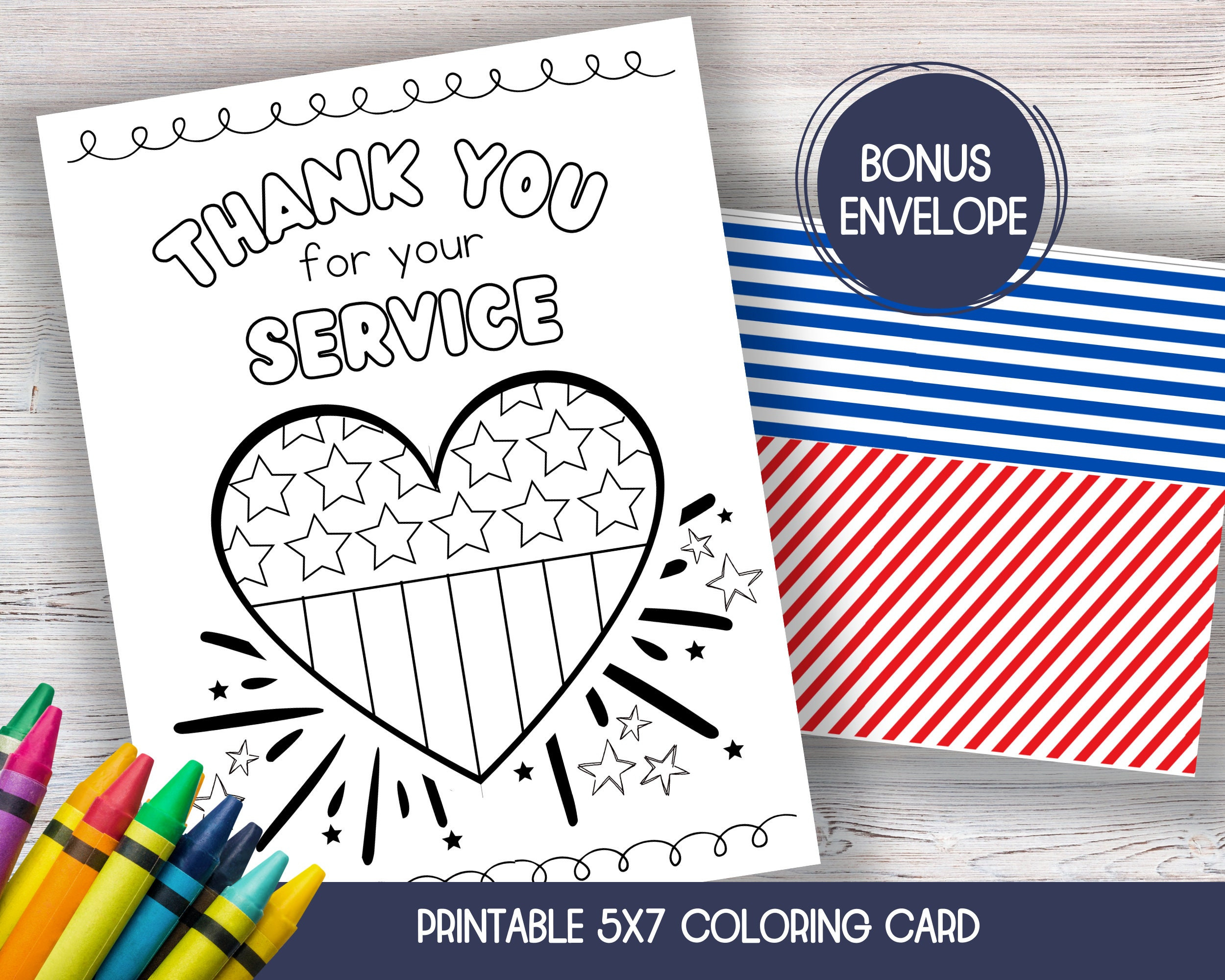 Veterans Day Thank You Card, Veterans Day Craft, Veterans Day Card with Printable Veterans Day Thank You Cards