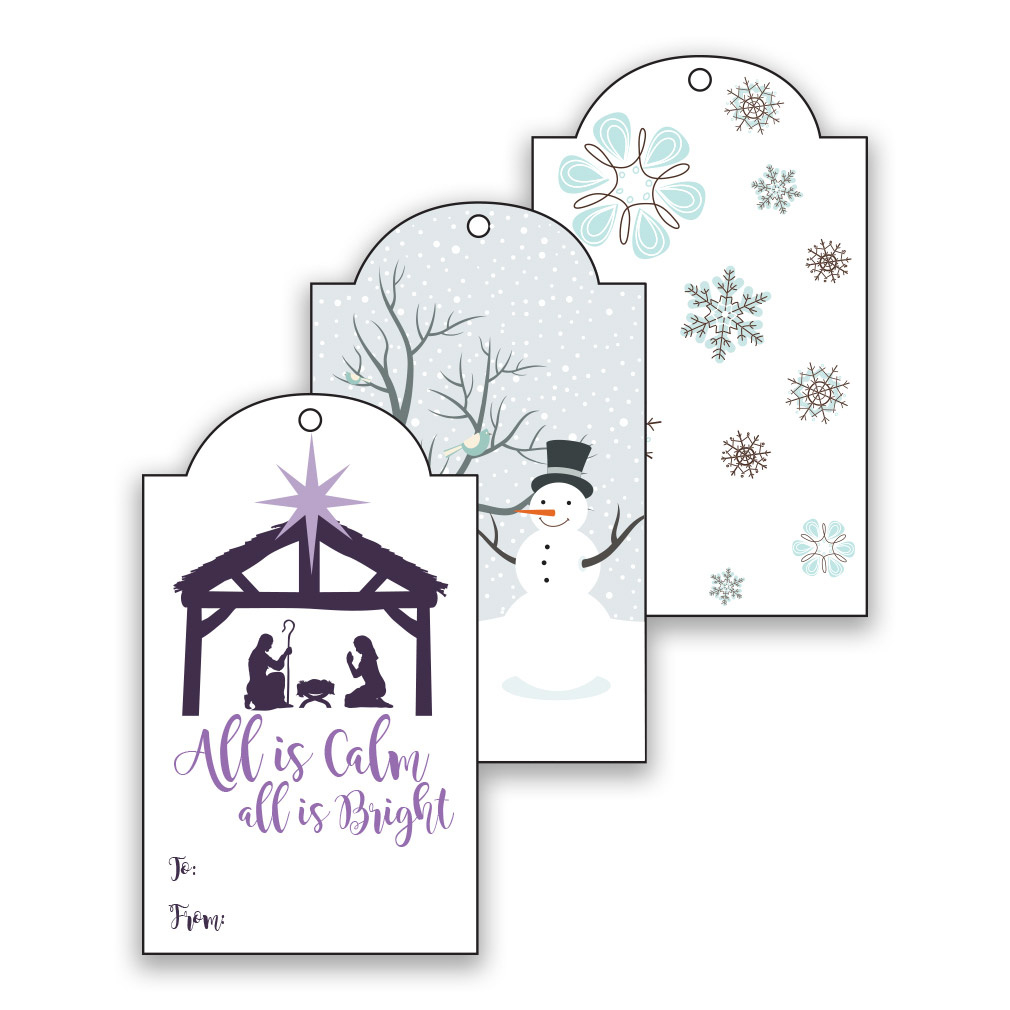 Winter Lds Christmas Gift Tags - Digital Download In Lds Holiday throughout Christian Christmas Tags Printable